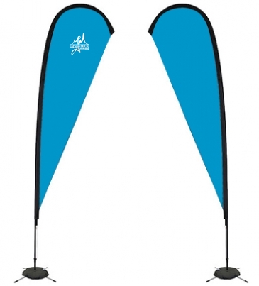 11.5' Premium Teardrop Sail Sign Kit (Double-Sided with Scissor B