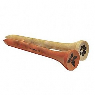 Wood Golf Tees With Cup & Shank Imprint - 2 3/4"