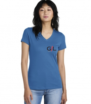 District Made® - Ladies Perfect Weight® V-Neck Tee