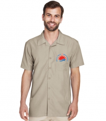Men's Barbados Textured Camp Shirt