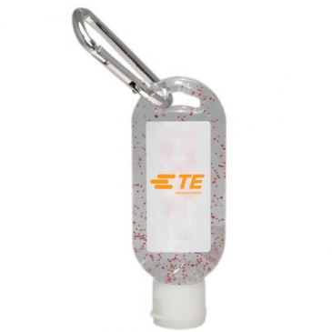 1.9 oz. Single Color Moisture Bead Sanitizer in Clear Bottle with