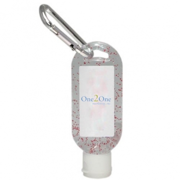 1.9 oz. Single Color Moisture Bead Sanitizer in Clear Bottle with