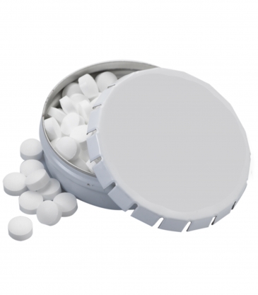 2 1/8" Large Round Push Tin with Mints