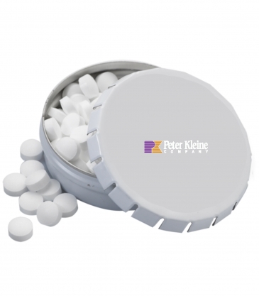 2 1/8" Large Round Push Tin with Mints