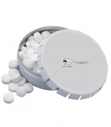 2 1/8" Large Round Push Tin with Mints