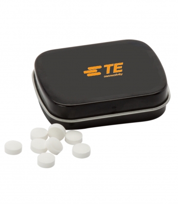 Sugar Free Mints in a Small Rectangular Hinged Tin