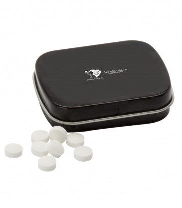 Sugar Free Mints in a Small Rectangular Hinged Tin