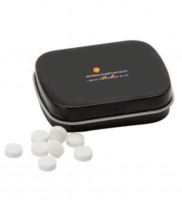 Sugar Free Mints in a Small Rectangular Hinged Tin