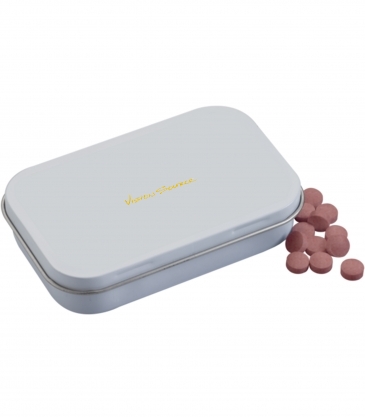 3 3/4" x 2 3/8" Large Rectangular Hinged Tin with Mints