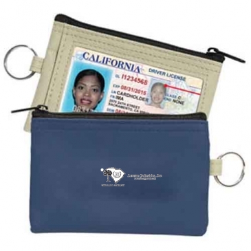 Coin Pouch W/Id Window & Split Ring