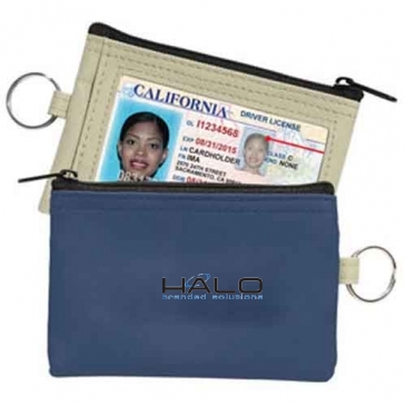 Coin Pouch W/Id Window & Split Ring
