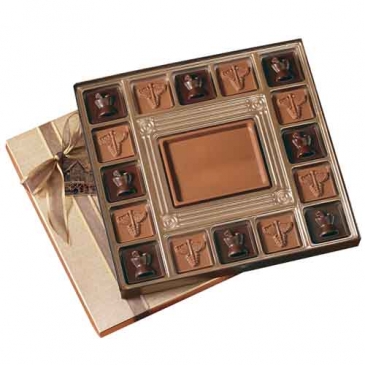 Custom Chocolate Squares Gift Box (13 1/2oz.)