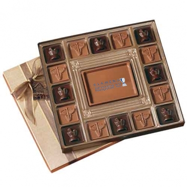 Custom Chocolate Squares Gift Box (13 1/2oz.)