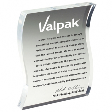 Letter Shaped Acrylic Award