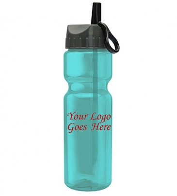 Champion - 28 oz. Trans. Bottle - Flip Straw Lid