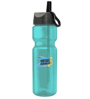 Champion - 28 oz. Trans. Bottle - Flip Straw Lid