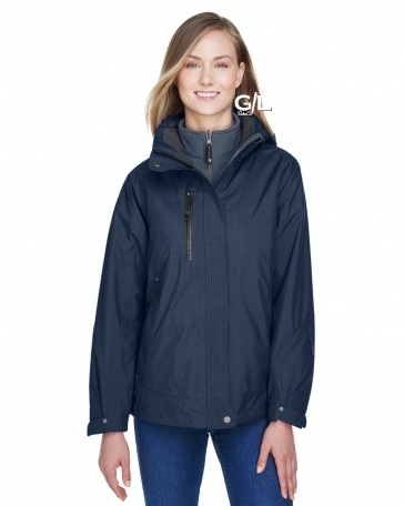 North End Ladies' Caprice 3-in-1 Jacket with Soft Shell Liner