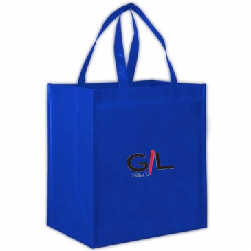 Gloss Laminated Designer Grocery Tote Bag with Poly Board Insert
