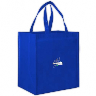 Gloss Laminated Designer Grocery Tote Bag with Poly Board Insert
