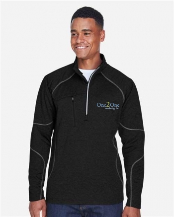 North End Men's Catalyst Performance Fleece Quarter-Zip Pullover