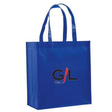 Gloss Laminated Designer Grocery Tote Bag with Poly Board Insert