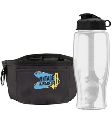 Thirsty Dog - Sports Bottle & Folding Dog Bowl