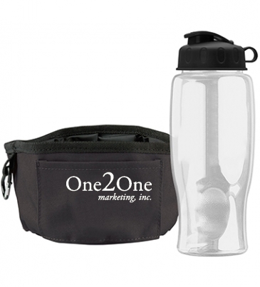 Thirsty Dog - Sports Bottle & Folding Dog Bowl