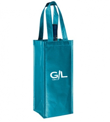 Metallic Vineyard Collection-1 Bottle Wine Tote Bag