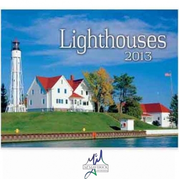 Lighthouses Wall Calendar Stitched