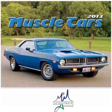 Muscle Cars Wall Calendar Stitched