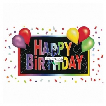 Colorful Wishes Birthday Card