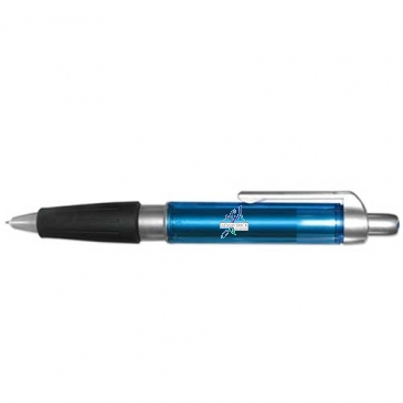 Phantom Large Barrel Retractable Ball Point Pen with Rubber Grip