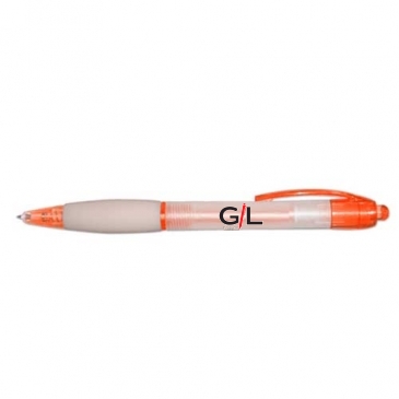 Groove - Retractable Ball Point Pen with White Rubber Grip
