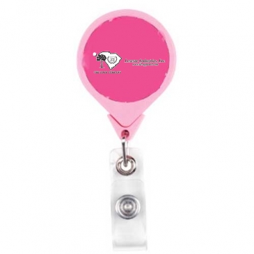 Pink Ribbon JUMBO Theme Badge Reel