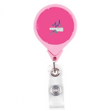 Pink Ribbon JUMBO Theme Badge Reel