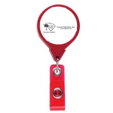Red Ribbon JUMBO Theme Badge Reel