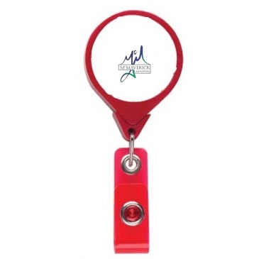 Red Ribbon JUMBO Theme Badge Reel
