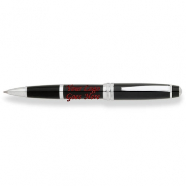Bailey Black Lacquer Rollerball Pen