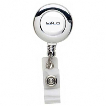 Gold Round Badge Reel