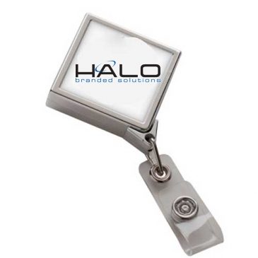 Chrome JUMBO Diamond Badge Reel