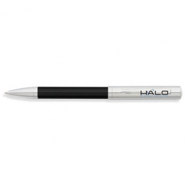 Greenwich Chrome/Tuxedo Black Lacquer Ballpoint Pen