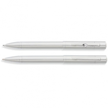 Greenwich Chrome Ballpoint Pen and 0.9mm Pencil Set