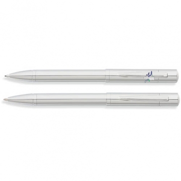 Greenwich Chrome Ballpoint Pen and 0.9mm Pencil Set