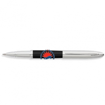 Lexington Midnight Black Barrel & Chrome Cap Rollerball Pen