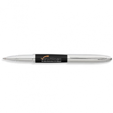 Lexington Midnight Black Barrel & Chrome Cap Rollerball Pen