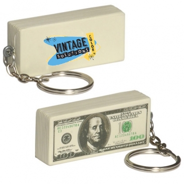 $100 Bill Stress Reliever Key Chain