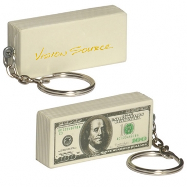 $100 Bill Stress Reliever Key Chain