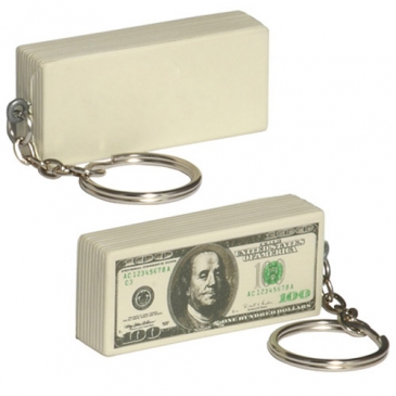 $100 Bill Stress Reliever Key Chain