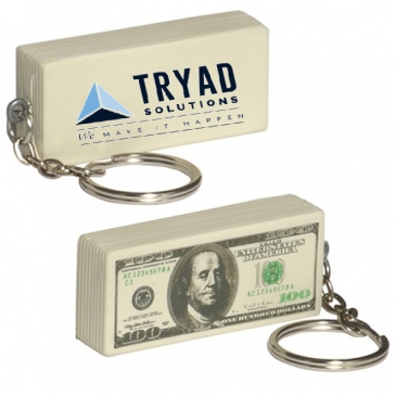 $100 Bill Stress Reliever Key Chain