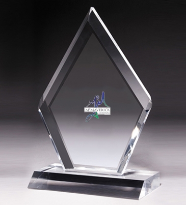 Multi-Faceted Acrylic Award - 5” x 8 3/4”